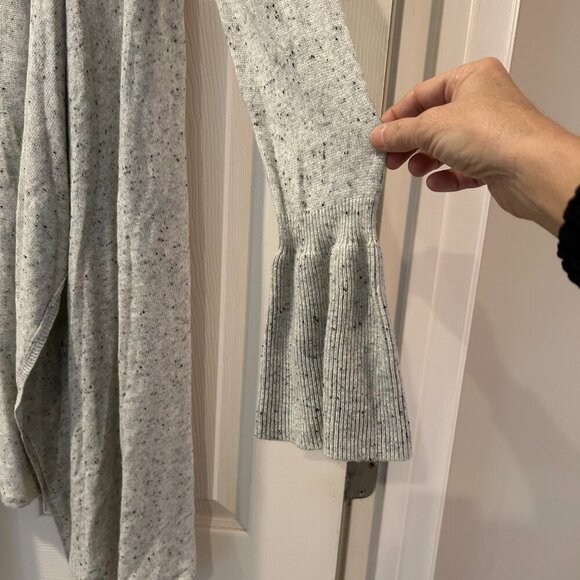 Moth Anthropologie Wool Cashmere Long Open Front Cardigan Sweater Size Small - Picture 4 of 10